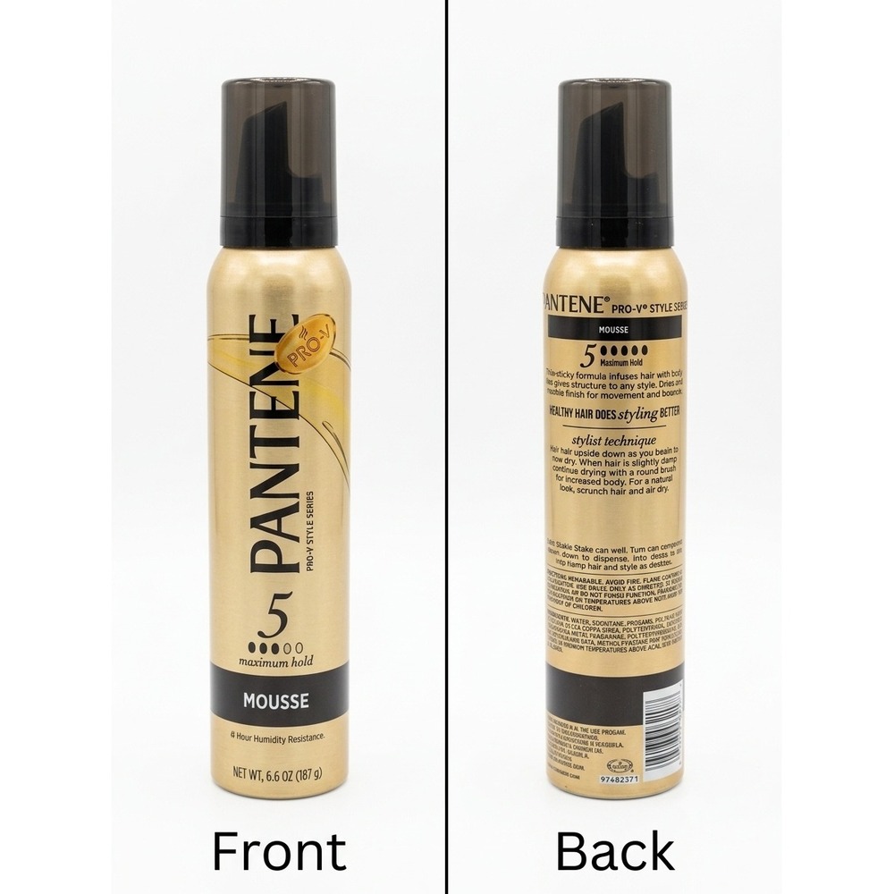 Pantene Pro-V Style Series Mousse Level 5 Maximum Hold 6.6 oz Discontinued Gold